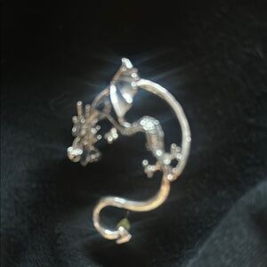 Silver Dragon earring